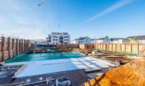 Wohnprojekt Saarburg Terrassen Bauarbeiten